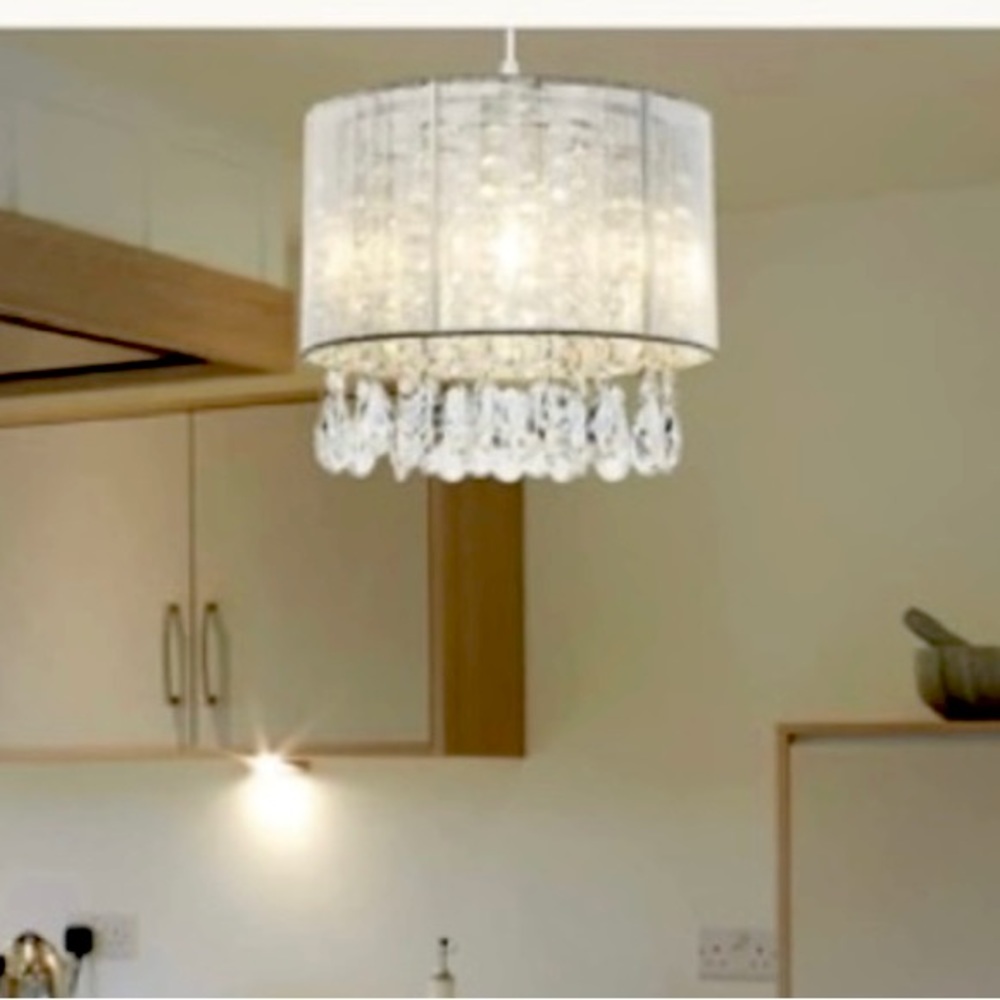 Brand New Crystal DuMaiWay Pendant Light, Raindrop Hanging Pendant Chandelier